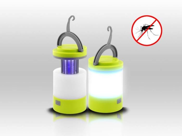 Svtidlo LED s lapaem hmyzu pro camping, USB 5V, 2000mAh